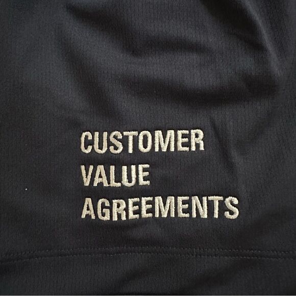 Nike Caterpillar Men’s Navy Short Sleeve Polo Size Large - Picture 4 of 5